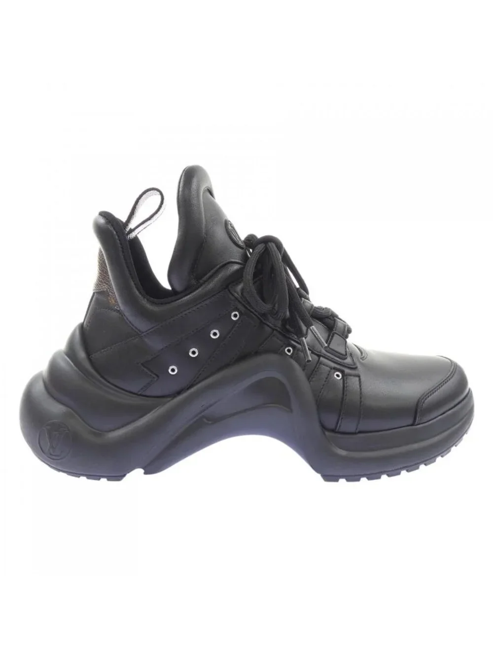 Louis Vuitton Silver Eyelet Archlight Line Sneakers